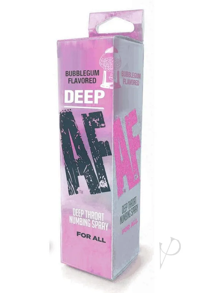 Af Male Sex Toys Deep AF Deep Throat Numbing Spray 1oz Bubblegum