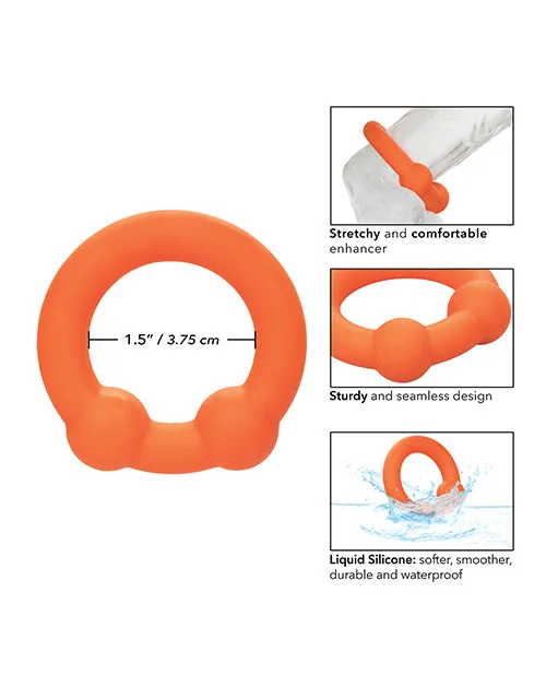 Alpha Liquid Silicone Dual Ball Ring Orange Alpha Male Sex Toys Alpha Liquid Silicone Dual Ball Ring Orange Alpha Male Sex Toys