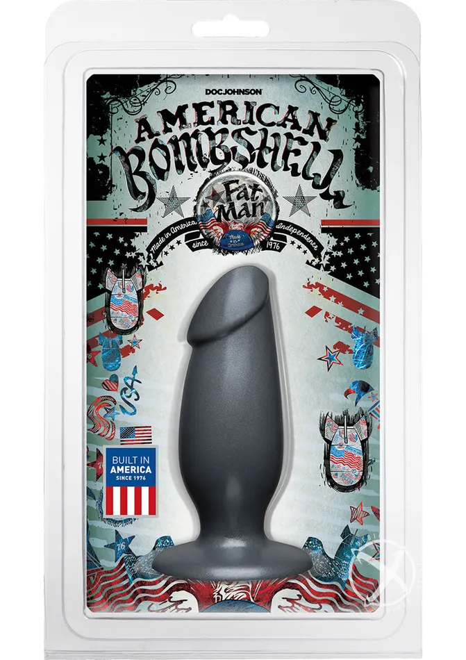 American Bombshell Female Sex Toys American Bombshell Fat Man Dildo 7in Gun Metal American Bombshell Female Sex Toys American Bombshell Fat Man Dildo 7in Gun Metal
