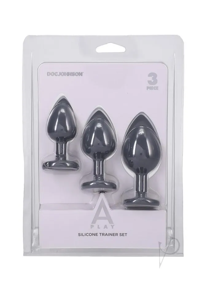 Anal A Play APlay Silicone Anal Trainer Set Gray