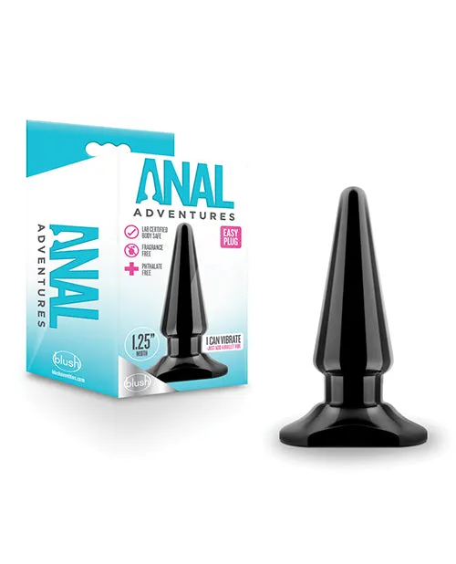 Anal Adventures Easy Butt Plug Black Anal Adventures Anal Anal Adventures Easy Butt Plug Black Anal Adventures Anal
