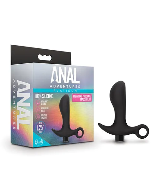 Anal Adventures Male Sex Toys Anal Adventures Platinum Silicone Rechargeable Vibrating Prostate Massager 01 Black Anal Adventures Male Sex Toys Anal Adventures Platinum Silicone Rechargeable Vibrating Prostate Massager 01 Black