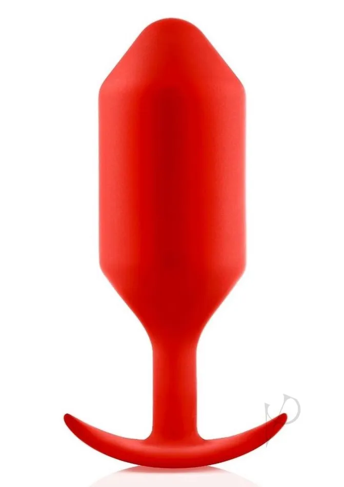 Anal B Vibe BVibe Snug Plug 6 Silicone Weighted Anal Plug Red