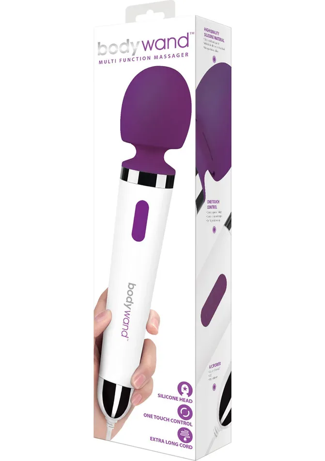 Anal Bodywand Bodywand Silicone PlugIn Wand Massager Purple
