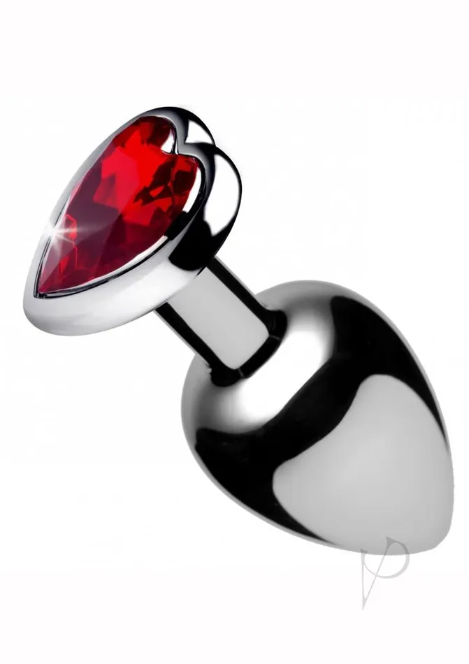 Anal Booty Sparks Booty Sparks Heart Gem Small Anal Plug Red
