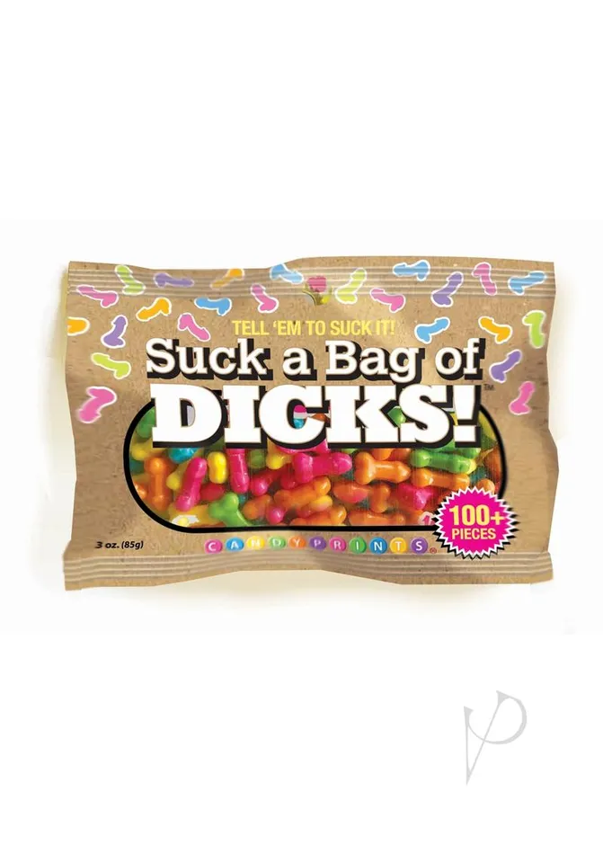 Anal Candyprints Suck A Bag Of Dicks 3oz Bag 100 per bag Candyprints Candy