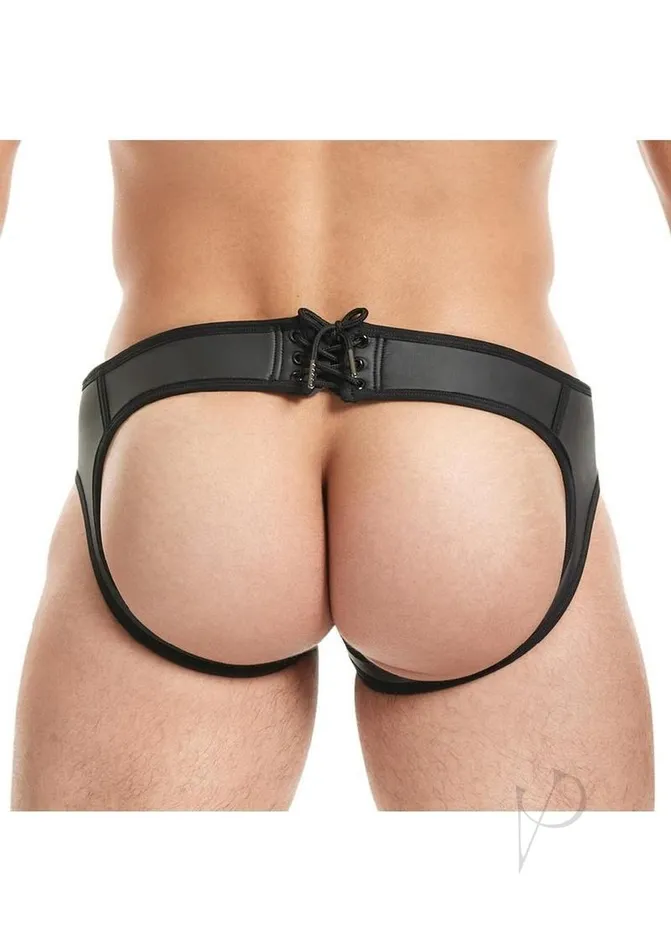 Anal Cruze Cruze KickOff Lace Up Jock Brief SmallMedium Black Anal Cruze Cruze KickOff Lace Up Jock Brief SmallMedium Black