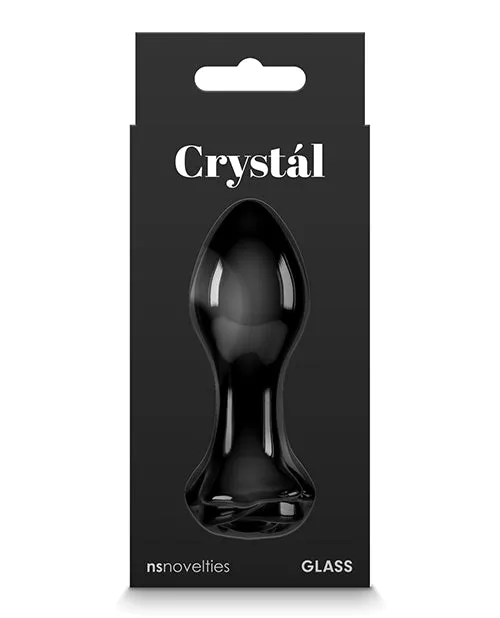 Anal Crystal Crystal Premium Glass Rose Probe Black Anal Crystal Crystal Premium Glass Rose Probe Black