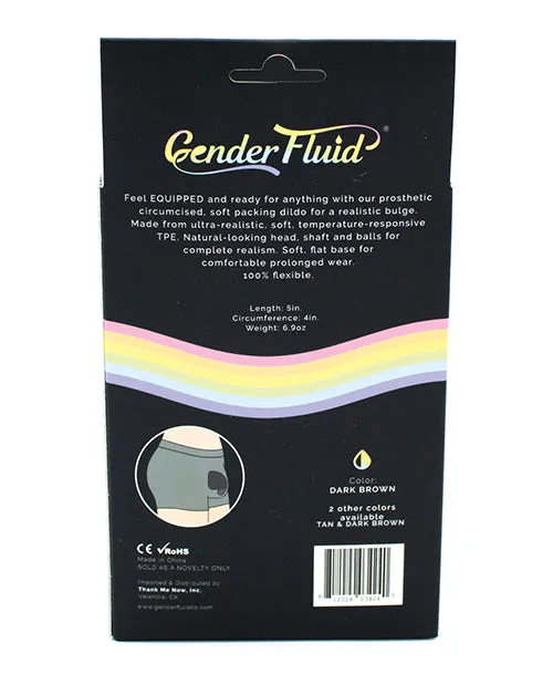 Anal Gender Fluid Gender Fluid 5 Equipped Soft Packer Dark Brown