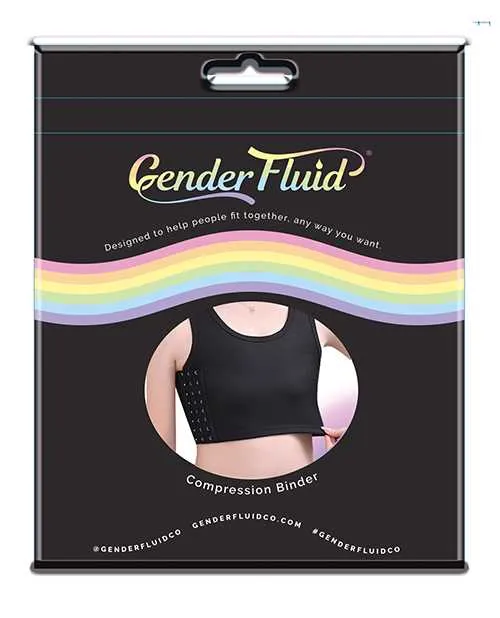 Anal Gender Fluid Gender Fluid Chest Compression Binder XXXL Black