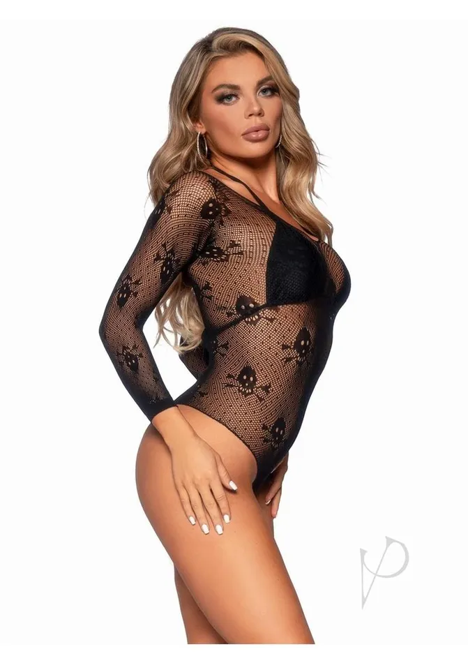 Anal Leg Avenue Micro Net Snap Crotch Skull Bodysuit OS Black Leg Avenue Anal Leg Avenue Micro Net Snap Crotch Skull Bodysuit OS Black Leg Avenue