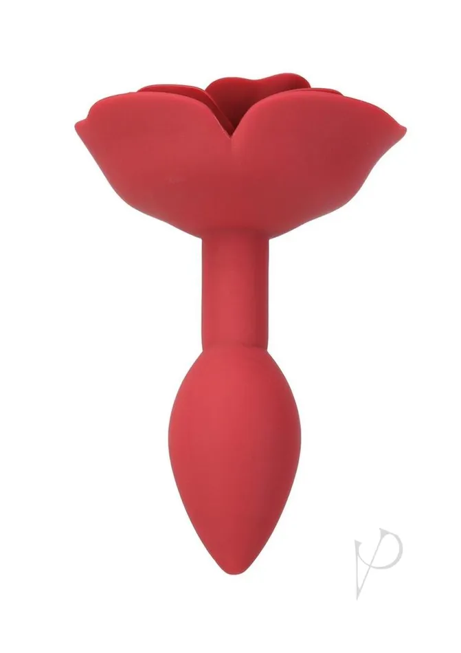 Anal Lux Active Red Rose Silicone Anal Plug Red Lux Active