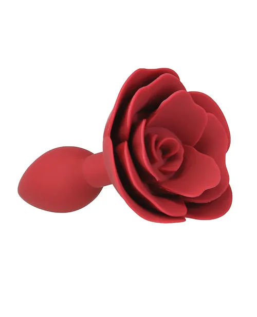 Anal Lux Active Red Rose Silicone Anal Plug Red Lux Active