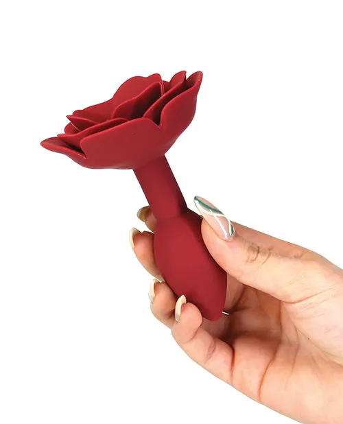 Anal Lux Active Red Rose Silicone Anal Plug Red Lux Active