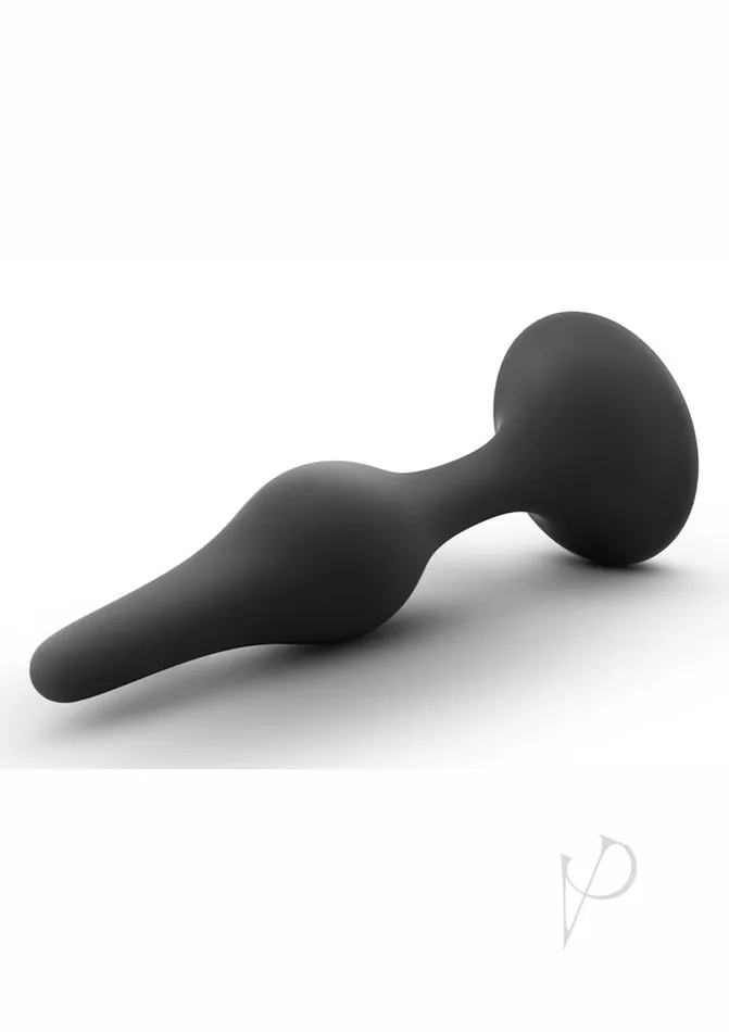 Anal Luxe Luxe Beginner Silicone Butt Plug Small Black Anal Luxe Luxe Beginner Silicone Butt Plug Small Black