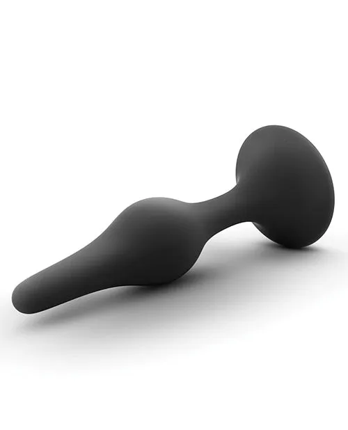 Anal Luxe Luxe Beginner Silicone Butt Plug Small Black Anal Luxe Luxe Beginner Silicone Butt Plug Small Black