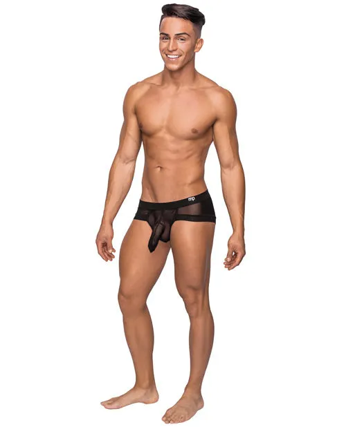 Anal Male Power Hoser Stretch Mesh Micro Mini Short Black LG Anal Male Power Hoser Stretch Mesh Micro Mini Short Black LG