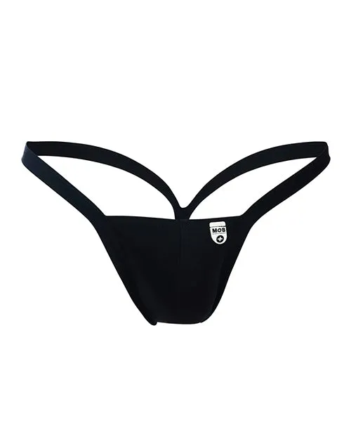 Anal Malebasics Male Basics Y Buns Thong Black SM Anal Malebasics Male Basics Y Buns Thong Black SM