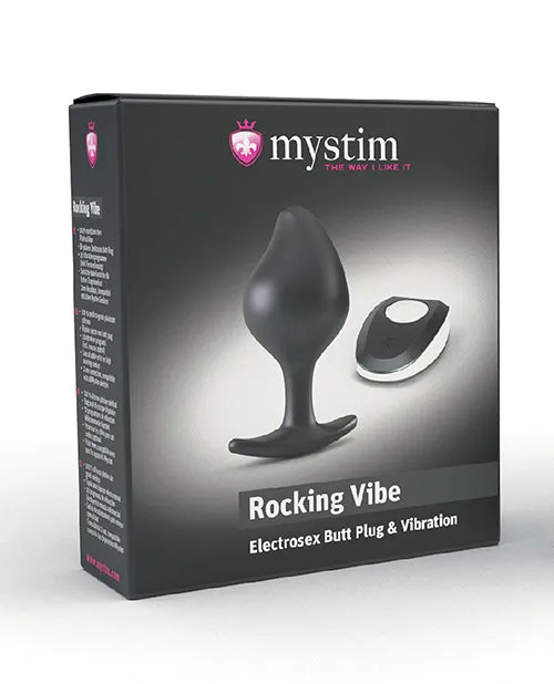 Anal Mystim Mystim Rocking Force Silicone Buttplug Small Black