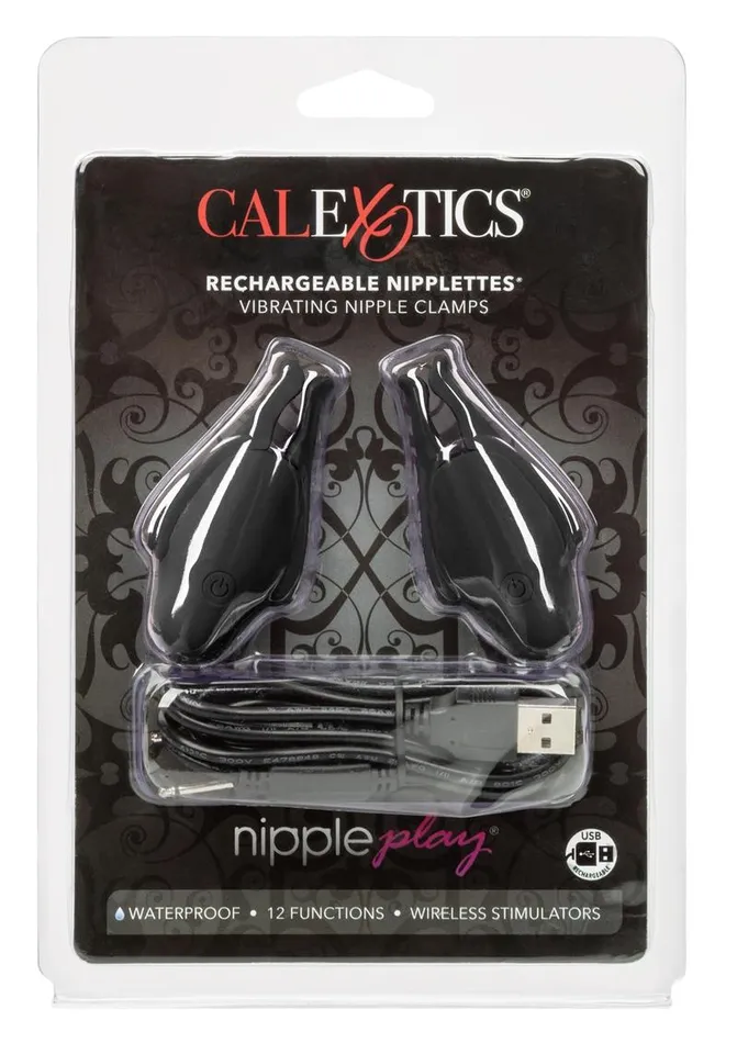 Anal Nipple Play Nipply Play Rechargeable Nipplettes Black
