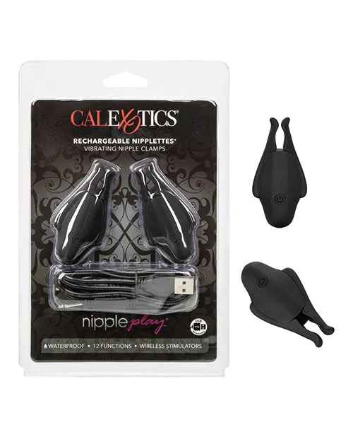 Anal Nipple Play Nipply Play Rechargeable Nipplettes Black