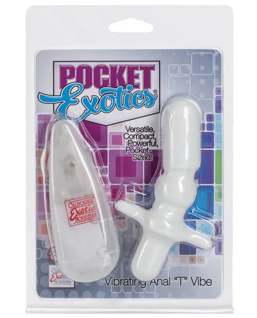 Anal Pocket Exotics Pocket Exotics Anal T Vibrating Butt Plug and Wired Remote Control Ivory Anal Pocket Exotics Pocket Exotics Anal T Vibrating Butt Plug and Wired Remote Control Ivory