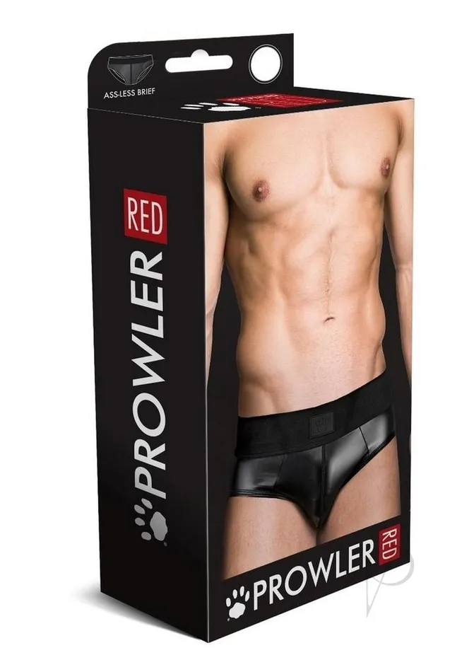 Anal Prowler Red Prowler RED Wetlook AssLess Brief Small Black