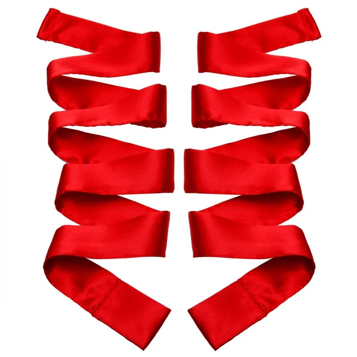 Anal Scarlet Red Satin Sash Set GreyGasm
