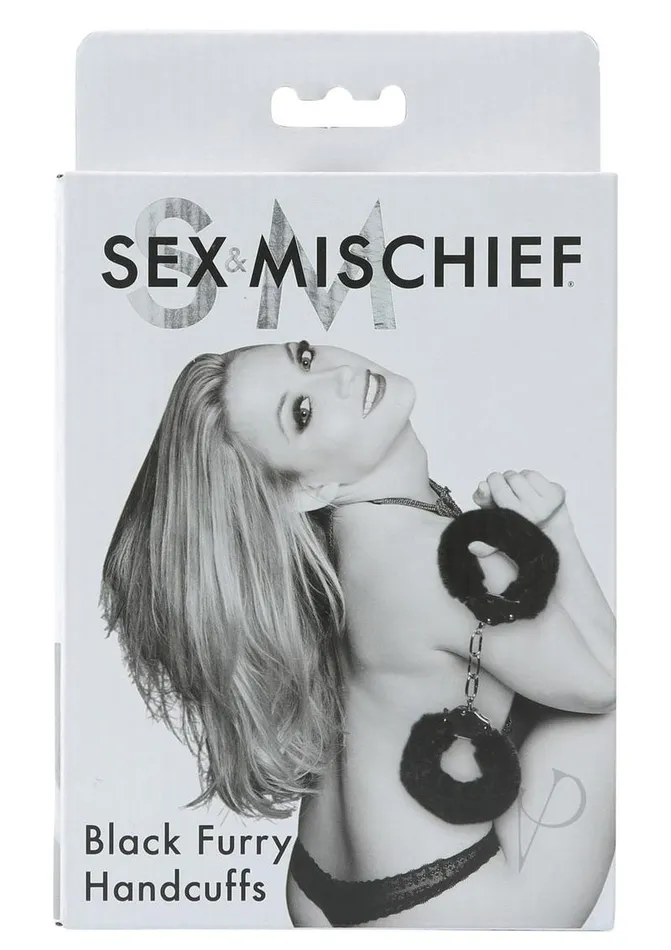 Anal Sex And Mischief Sex and Mischief Furry Handcuffs Black