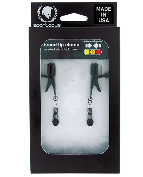 Anal Spartacus Black Beaded Nipple Clamps Spartacus