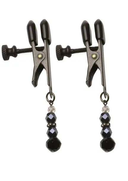 Anal Spartacus Black Beaded Nipple Clamps Spartacus Anal Spartacus Black Beaded Nipple Clamps Spartacus