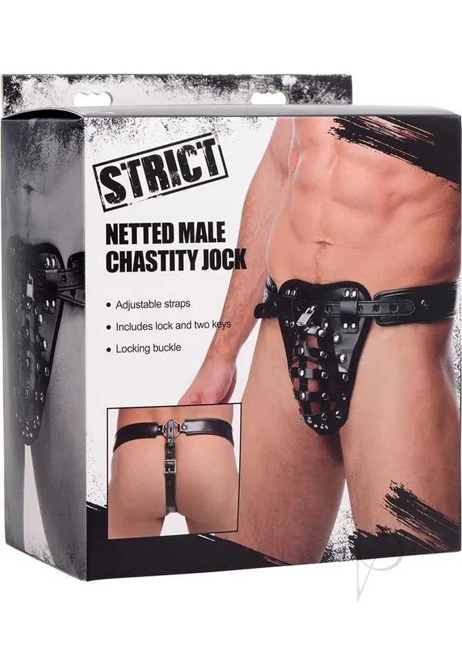 Anal Strict Safety Net Male Chastity Belt Black Strict