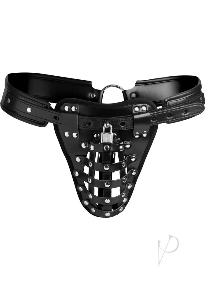 Anal Strict Safety Net Male Chastity Belt Black Strict