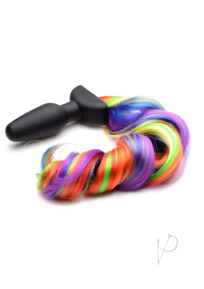 Anal Tailz Vibrating Rainbow Tail Rainbow Tailz