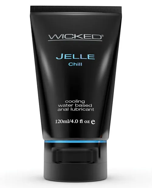 Anal Wicked Jelle Wicked Jelle Chill Water Based Cooling Anal Gel Lubricant 4oz