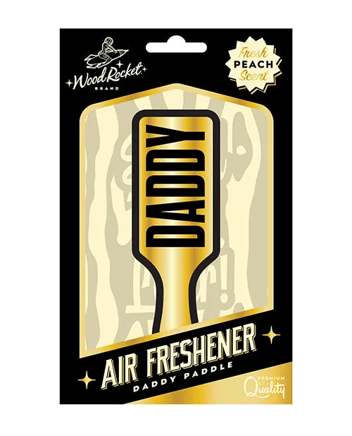 Anal Wood Rocket Daddy Paddle Air Freshener YellowBlack