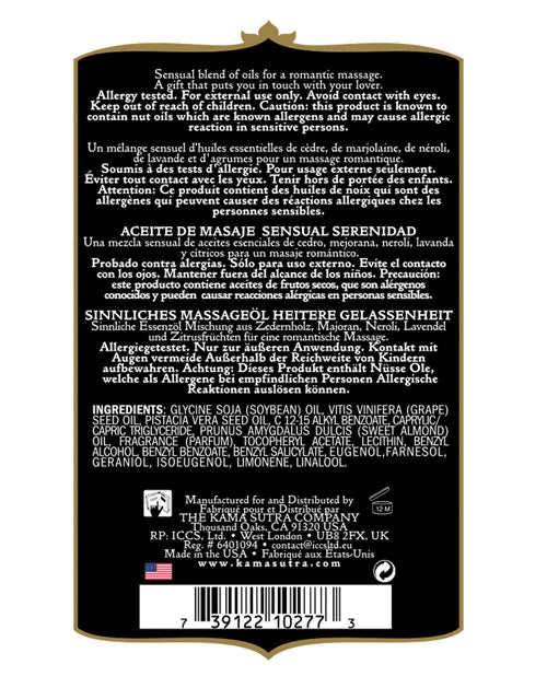 Aromatics Massage Oil Couples Kama Sutra Aromatic Massage Oil Serenity 2oz