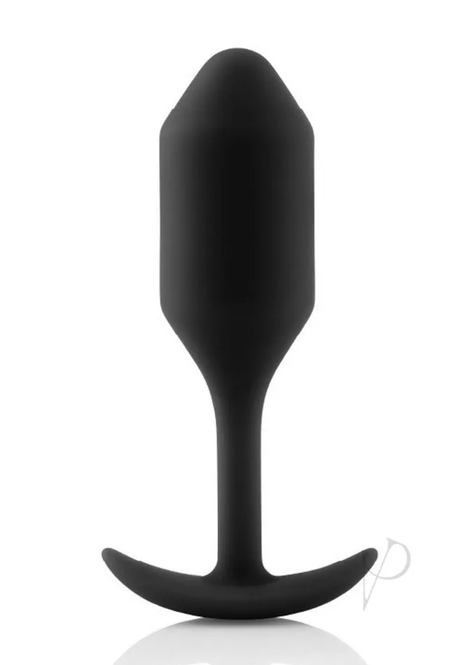 B Vibe Anal BVibe Snug Plug 2 Silicone Weighted Anal Plug Black