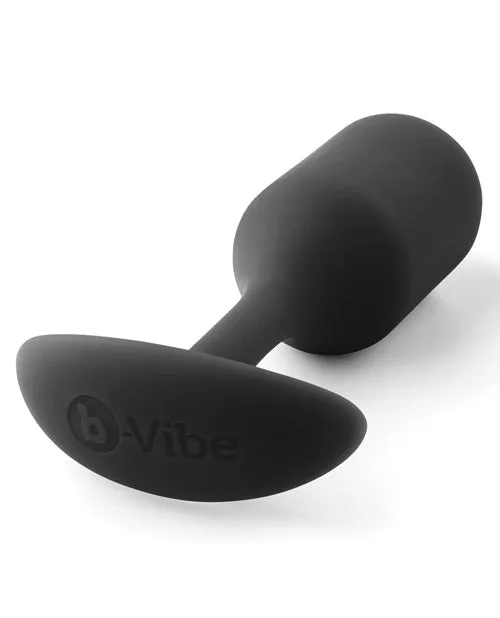 B Vibe Anal BVibe Snug Plug 2 Silicone Weighted Anal Plug Black