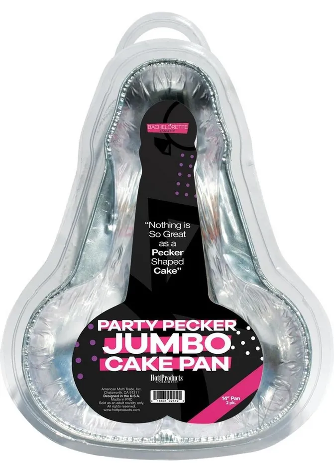 Bachelorette Enhancers Bachelorette Peter Party Cake Pan 14in 2 per pack