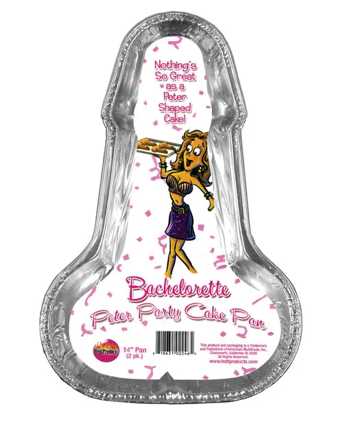 Bachelorette Enhancers Bachelorette Peter Party Cake Pan 14in 2 per pack