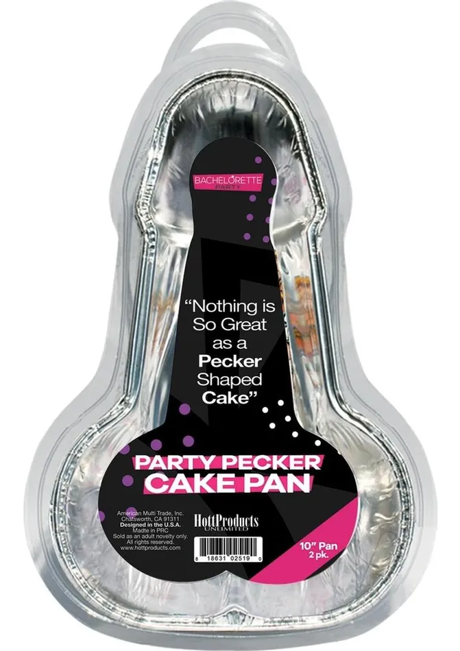 Bachelorette Peter Party Cake Pan 10in 2 per pack Bachelorette Enhancers