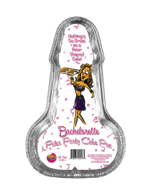 Bachelorette Peter Party Cake Pan 10in 2 per pack Bachelorette Enhancers