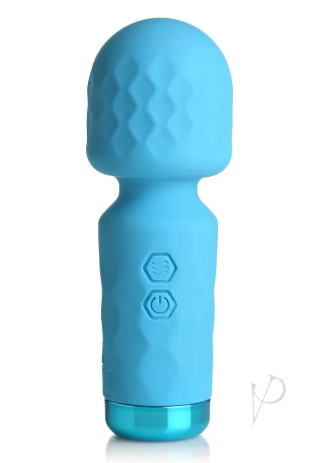 Bang 10X Mini Silicone Rechargeable Wand Blue Bang Vibrators