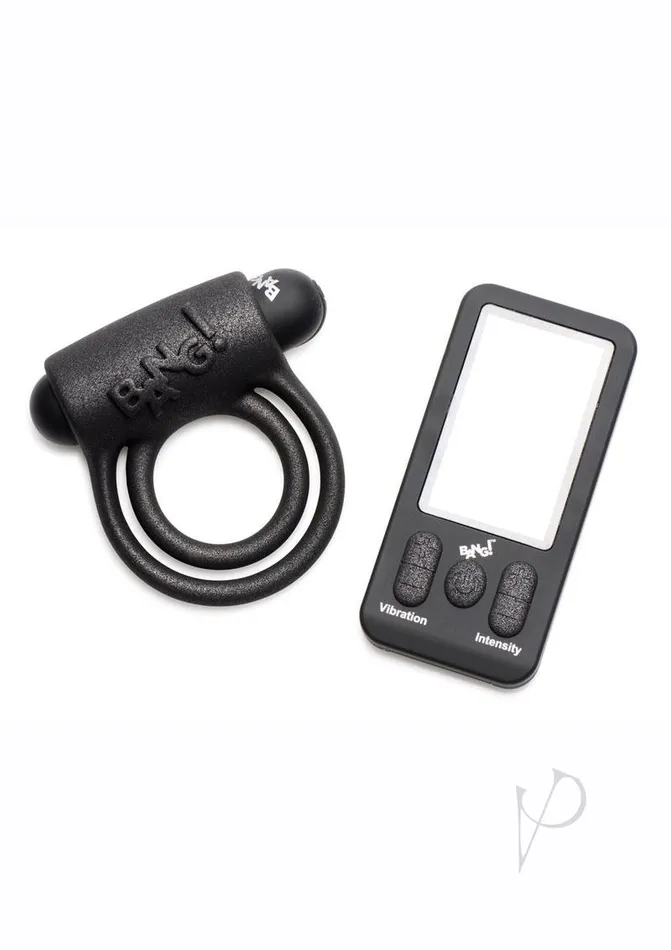 Bang Male Sex Toys Bang 25x Silicone Cock Ring with Remote Control Black