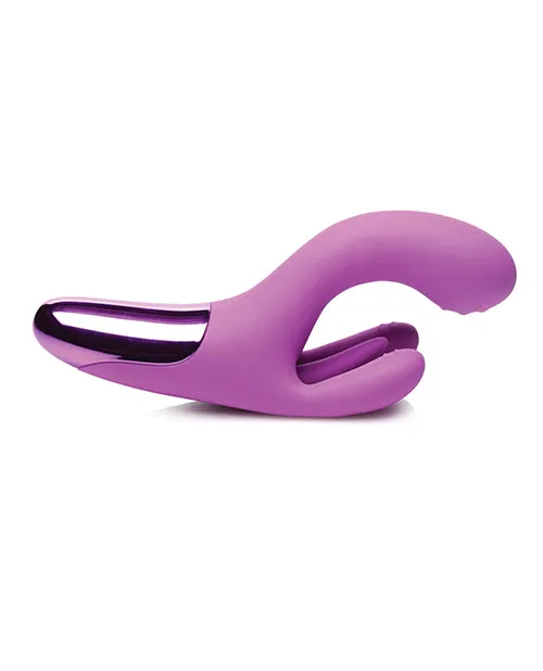 Bang Vibrators Bang Triple Rabbit Silicone Vibrator Purple