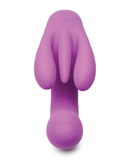 Bang Vibrators Bang Triple Rabbit Silicone Vibrator Purple