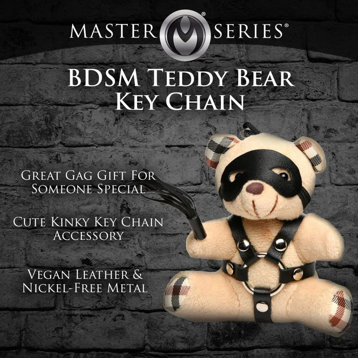 BDSM Teddy Bear Keychain Master Series Vibrators