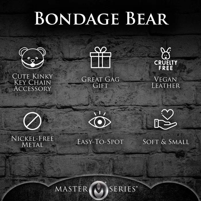 BDSM Teddy Bear Keychain Master Series Vibrators