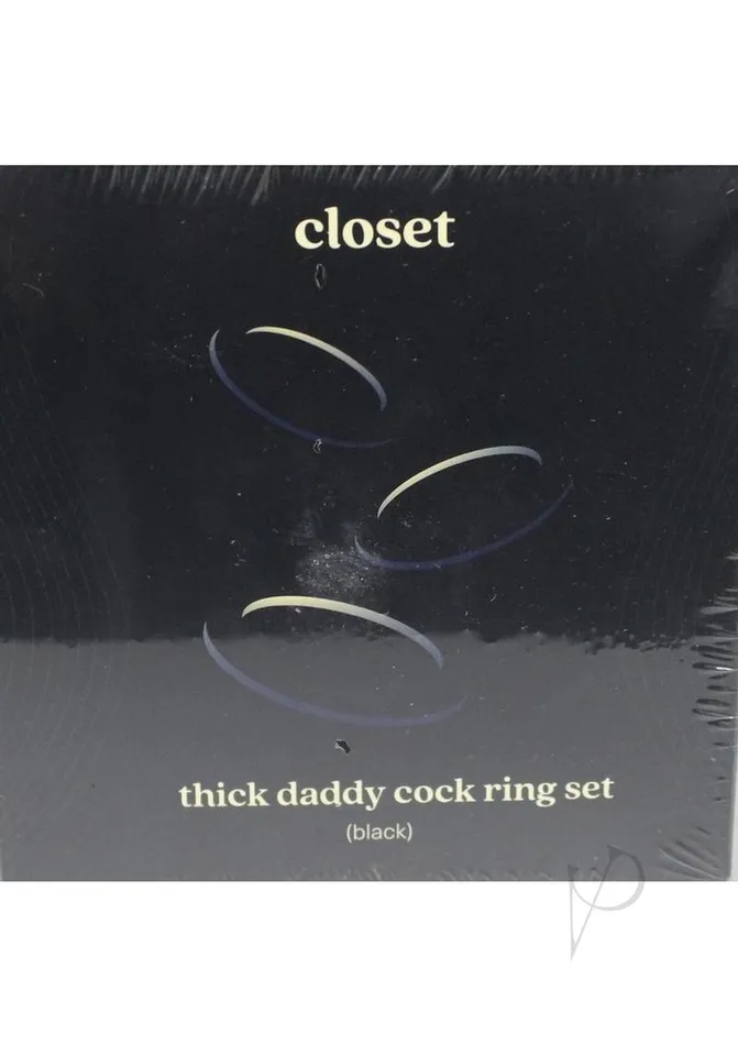 Bellesa Enterprise Inc Male Sex Toys Closet Thick Daddy Cock Ring Set Black Bellesa Enterprise Inc Male Sex Toys Closet Thick Daddy Cock Ring Set Black
